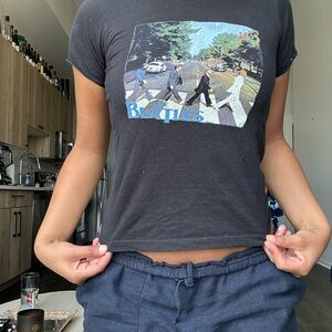 Black Beatles Graphic Tee